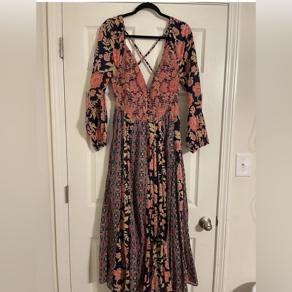 Free People A New Way Maxi Dress Size L - Picture 3 of 8